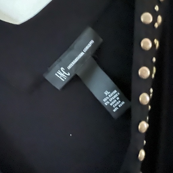 Black beaded tunic top - Picture 2 of 2